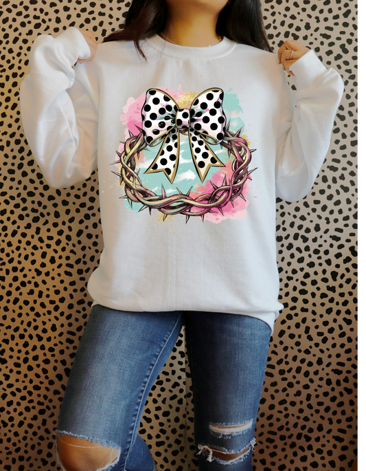 Coquette Thorn Bow Graphic Sweatshirt & Tee