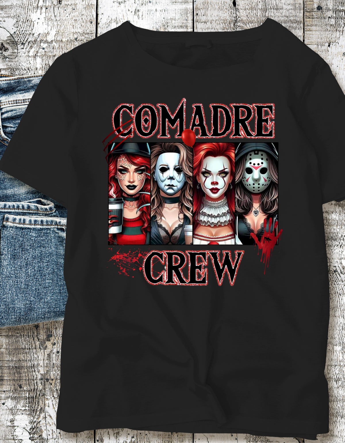 Comadre Crew Horror Icons T-Shirt