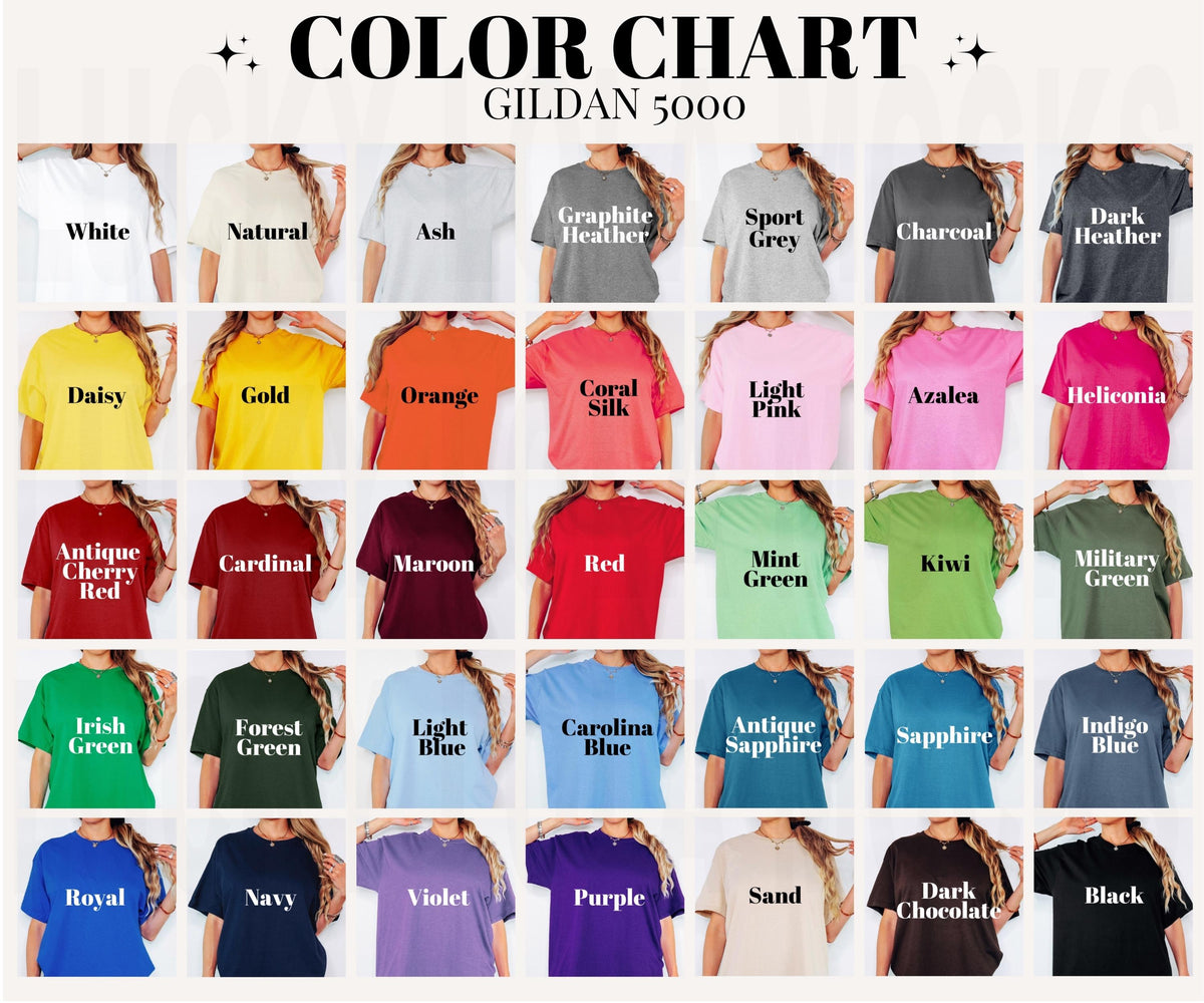 Gildan T-Shirt Color Choices
