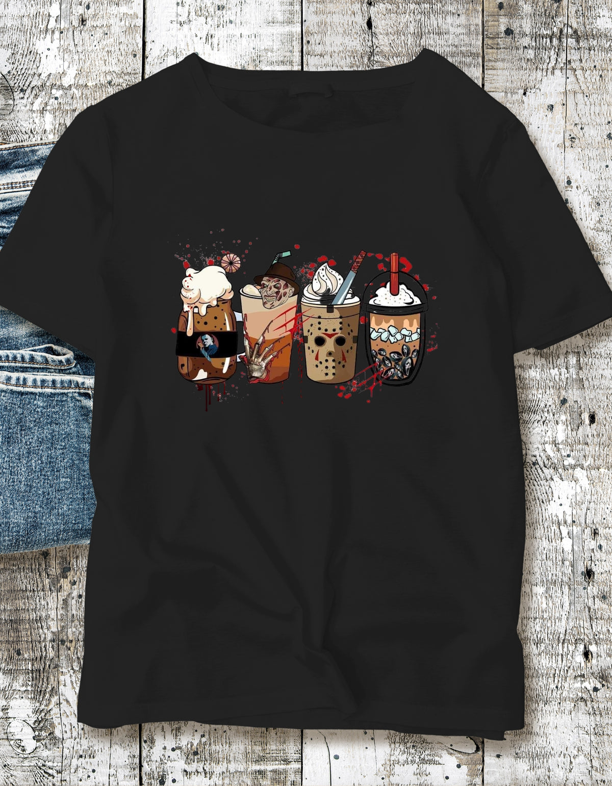 Horror Coffee Drinks T-Shirt