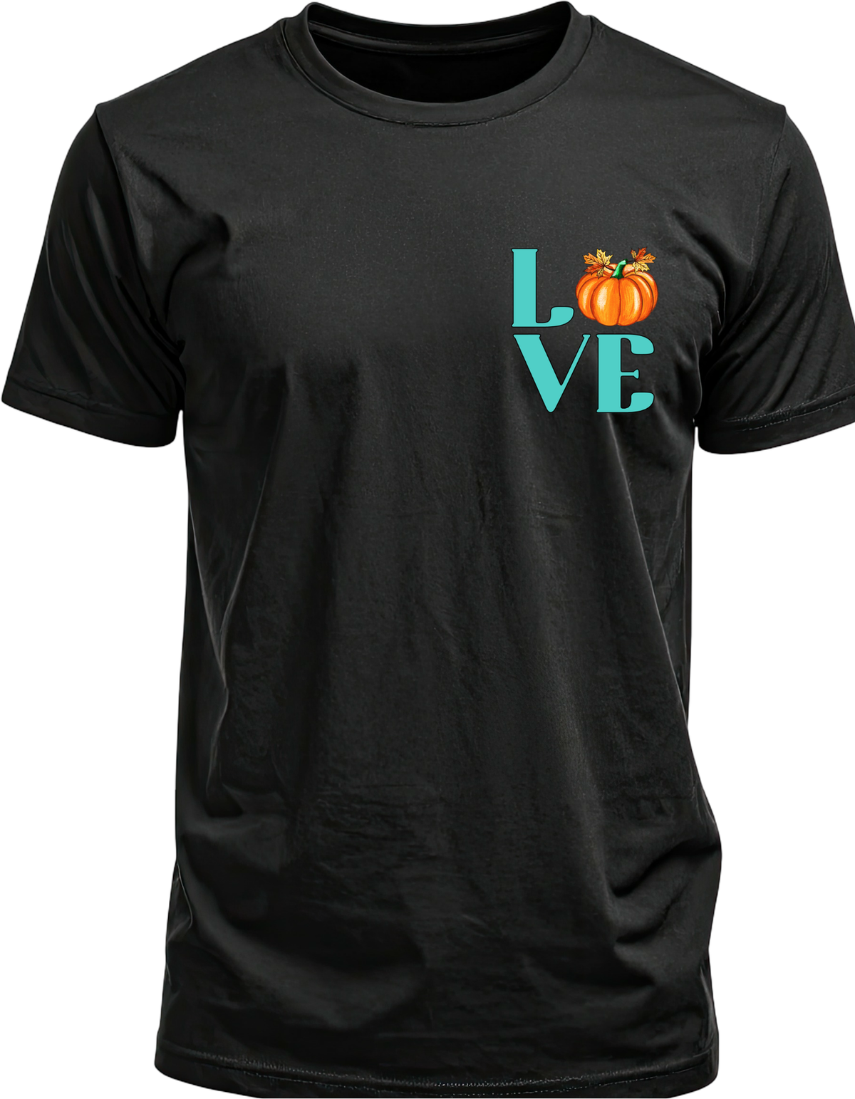Pumpkin Love Fall Pocket Design T-Shirt