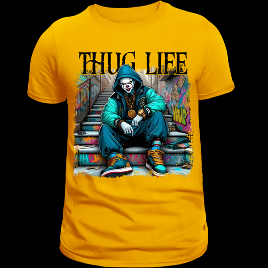 Thug Life Horror Clown T-Shirt