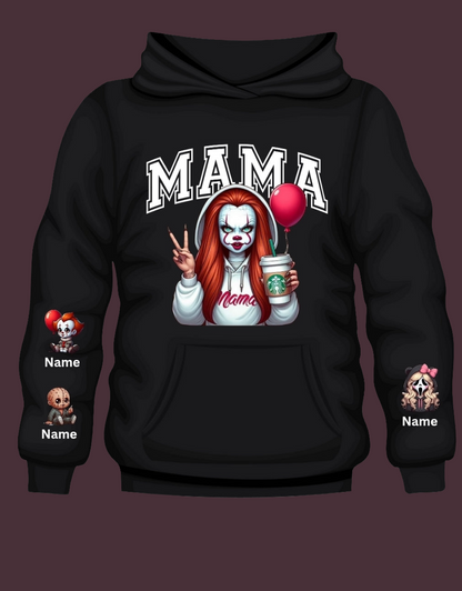 Horror Mama Custom Crewneck or Hooded Crewneck
