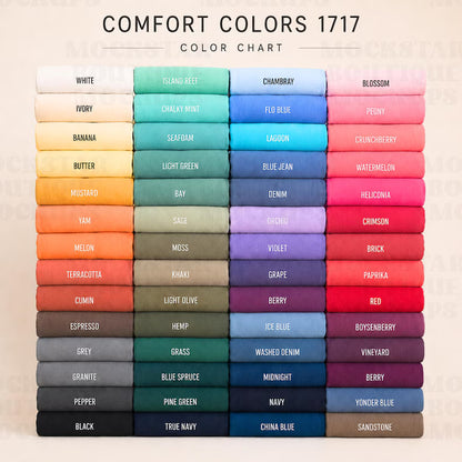 Comfort Colors T-Shirt Color Choices