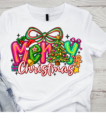 Merry Merry Merry Christmas Santa T-Shirt - product mockup