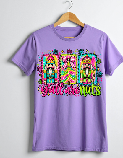 Y'all Are Nuts Christmas Nutcracker T-Shirt - product mockup